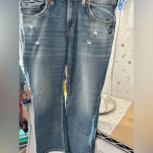 Men’s Silver Zac jeans 38x30 blue denim